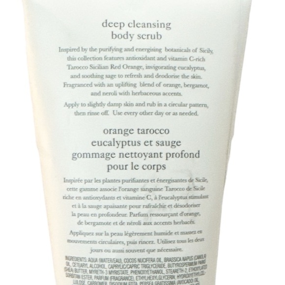 NEW HTF Crabtree & Evelyn TAROCCO ORANGE Deep Cleansing Body Scrub - Picture 5 of 6